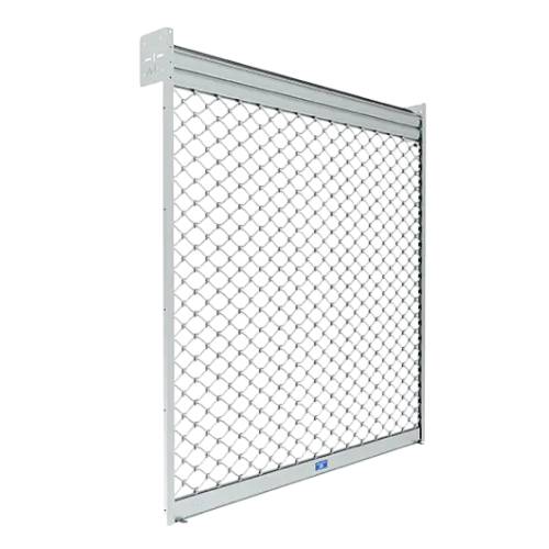 grille métallique à tubes ondulés